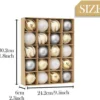 P-87213232306162-20260406093617.webp Unyqoos® Set van 20 elegante kunststof kerstballen van 6 cm met goud en wit ontwerp