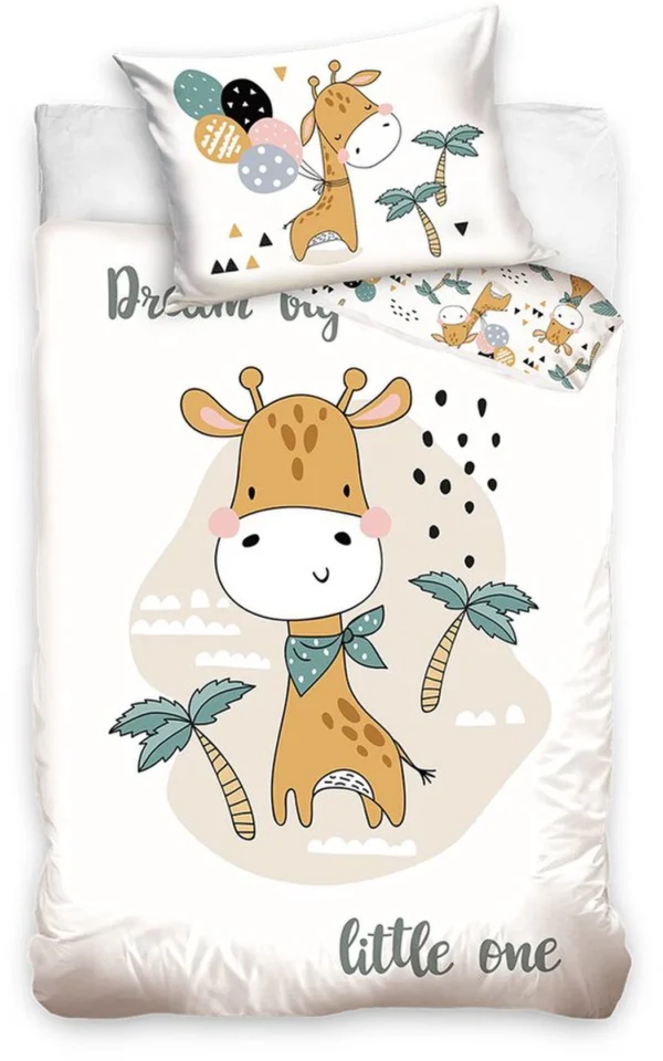 Unyqoos® Kinderbedtextielset van 100% Katoen met Safari Dierenontwerp voor Jongens en Meisjes