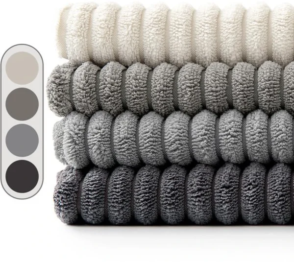 Unyqoos® Cordsfluwelen sierkussenslopen set van 4 in stijlvol grijs voor elke ruimte