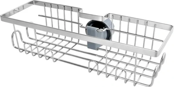 Unyqoos® Roestvrijstalen opbergrek voor douche zonder boren met grote capaciteit