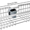 Unyqoos® Roestvrijstalen opbergrek voor douche zonder boren met grote capaciteit