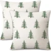 Unyqoos® Set van twee kerstkussenhoezen voor sfeervolle winterdecoratie in huis