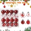 Unyqoos® Onbreekbare rode kerstballen set voor veelzijdige kerstboomversiering