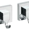 Unyqoos® Set van 2 vierkante haken met vacuümsysteem voor eenvoudige bevestiging