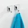 Unyqoos® Set van 2 vierkante haken met vacuümsysteem voor eenvoudige bevestiging