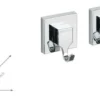 Unyqoos® Set van 2 vierkante haken met vacuümsysteem voor eenvoudige bevestiging