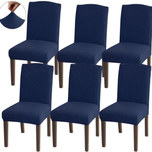 P-87213232407760-20260405183733.webp Unyqoos® Universele marineblauwe stoelhoezen set voor eetkamer en evenementen