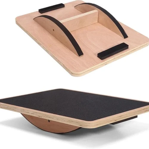 Unyqoos® Houten wiebelplank voor balans en kernkracht met antislip ontwerp