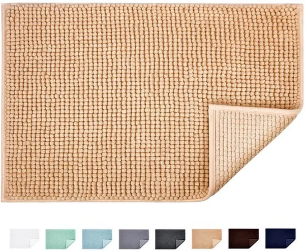 P-87213232416120-20260405134120.webp Unyqoos® Absorberende en Zachte Antislip Badmat van Chenille Microvezel voor Badkamer