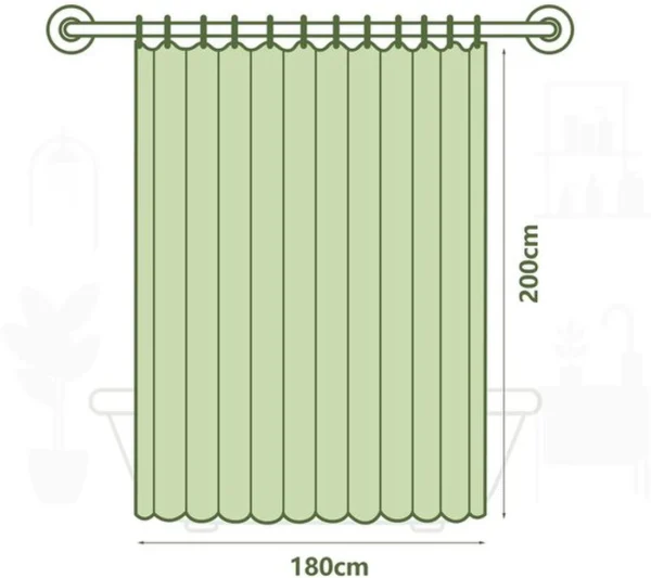 P-87213232417352-20260403113018.webp Unyqoos® Elegante Boheemse Stijl Douchegordijn, Waterdicht en Schimmelbestendig, Met 12 Ophangringen, 180x200 cm