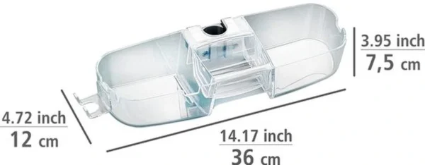 Unyqoos® Handige douchecaddy met drie vakken en haken voor extra opbergruimte