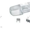 Unyqoos® Handige douchecaddy met drie vakken en haken voor extra opbergruimte