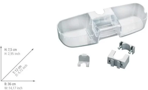 Unyqoos® Handige douchecaddy met drie vakken en haken voor extra opbergruimte