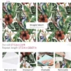 P-87213232428243-20260405113044.webp Unyqoos® Roodbruin zelfklevend vinylbehang met botanisch patroon voor diverse oppervlakken 44,5 cm × 7 m