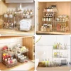 Unyqoos® Uittrekbare Keukenorganizer met Transparante Schuiflade en Flexibele Opbergmogelijkheden voor Onderkasten