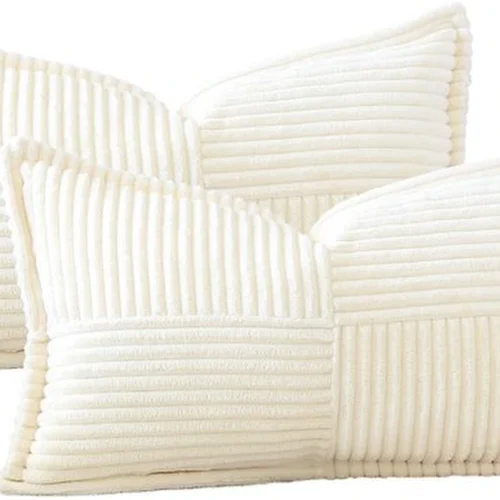 P-87213232505840-20260406113049.webp Unyqoos® Set van twee elegante corduroy kussenslopen in crème en beige tinten