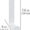 Unyqoos® Witte matte deurgarderobe haken set van vier voor extra opbergruimte