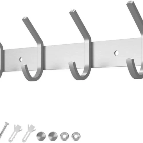 P-87213232521440-20260406120018.webp Unyqoos® Stijlvolle Wandhaken Set van 27 cm met 4 Haken voor Jassen en Accessoires