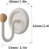 P-87213232524581-20260406120136.webp Unyqoos® Vierdelige set zelfklevende wandhaken met houtmotief voor veelzijdig gebruik