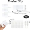 Unyqoos® Set van vier kleine witte acryl wandplanken voor diverse ruimtes