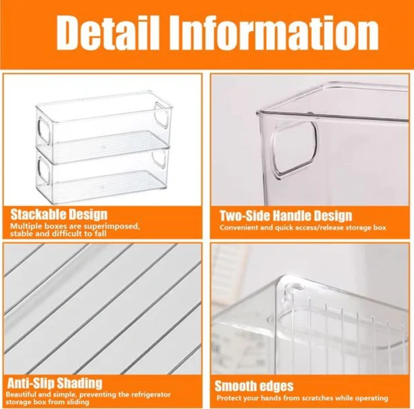 P-87213232542307-20260406094355.webp Unyqoos® Stapelbare doorzichtige opbergdozen set voor keuken en kantoororganisatie