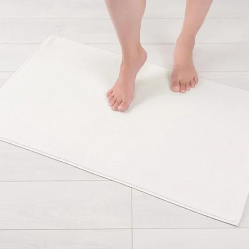 Unyqoos® Absorberende en sneldrogende katoenen badmat met antisliplaag