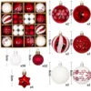 P-87213232569131-20260406091724.webp Unyqoos® Set van 44 Rood-Witte Kerstballen voor Betoverende Boomdecoratie