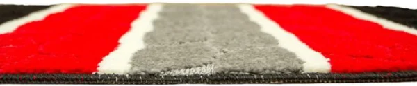 Unyqoos® Rechthoekige kleurrijke badmat met 3D-effect en antislip ontwerp