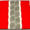 Unyqoos® Rechthoekige kleurrijke badmat met 3D-effect en antislip ontwerp