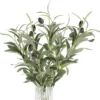 Unyqoos® Realistische Kunstolijftakken Set van 5 voor Diverse Decoratietoepassingen
