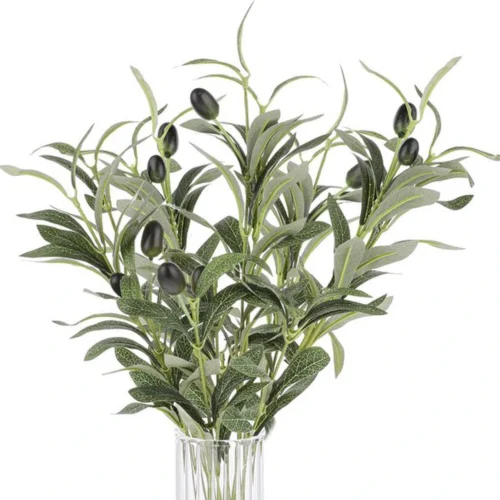 Unyqoos® Realistische Kunstolijftakken Set van 5 voor Diverse Decoratietoepassingen