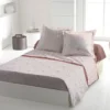 Unyqoos® Luxe katoenen dekbedovertrekset terracotta voor eenpersoonsbed 140x200 cm