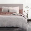Unyqoos® Luxe katoenen dekbedovertrekset terracotta voor eenpersoonsbed 140x200 cm