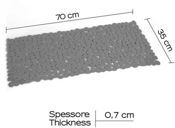 Unyqoos® Antislip badmat met stevige zuignappen en stijlvol Italiaans ontwerp