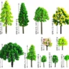 P-87213232714282-20260405135918.webp Unyqoos® Set van 55 kleurrijke miniatuurmodelbomen voor landschapsdecoratie en modelbouw