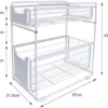 Unyqoos® Lade-organizer met Uittrekbare Mand voor Keuken en Badkamer met Twee Niveaus