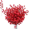P-87213232720980-20260406091832.webp Unyqoos® Set van 20 Decoratieve Rode Bessen Takken voor Kerstboom en Creatief Handwerk