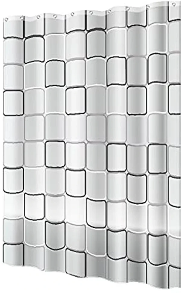P-87213232725796-20260403113243.webp Unyqoos® Waterafstotend douchegordijn met schimmelwerende eigenschappen en 12 ringen