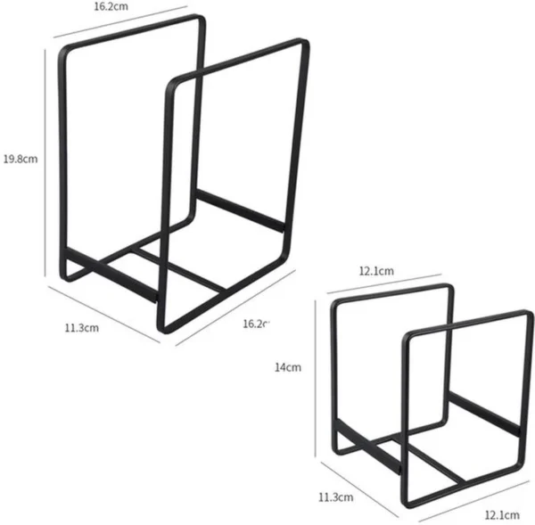 Unyqoos® Metalen bordenhouderset voor keukenorganisatie en ruimtebesparing