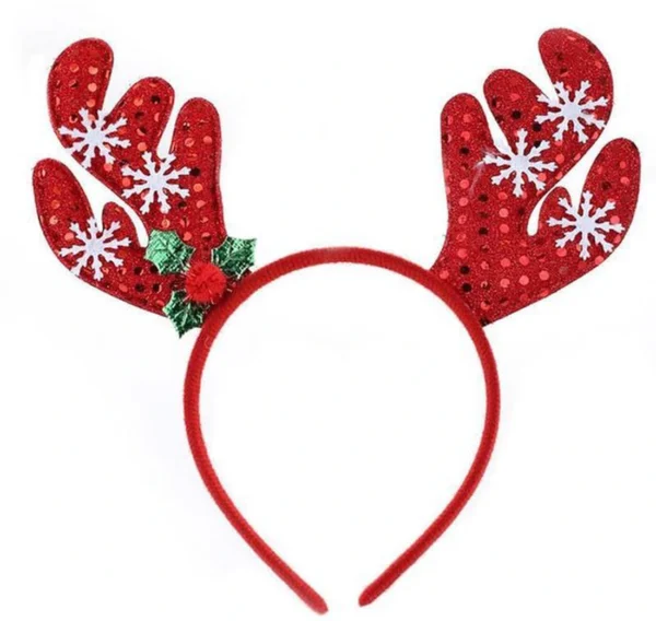 Unyqoos® Feestelijke haarband met elandgewei voor kerst en andere gelegenheden