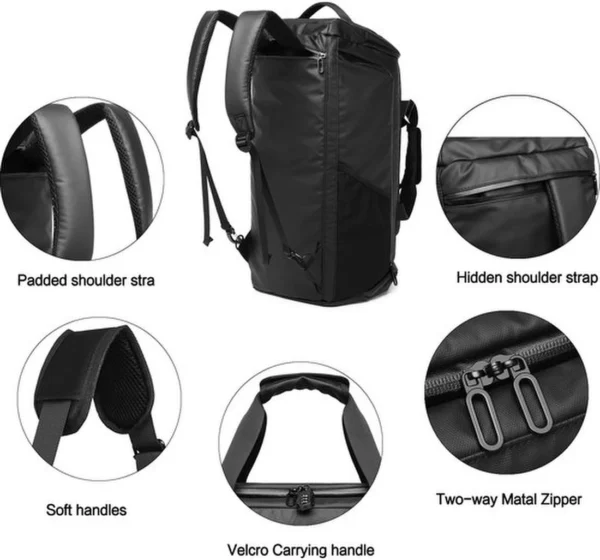 Unyqoos® Moderne Multifunctionele Sport- en Reistas met Groot Schoenenvak en Waterdichte Compartimenten