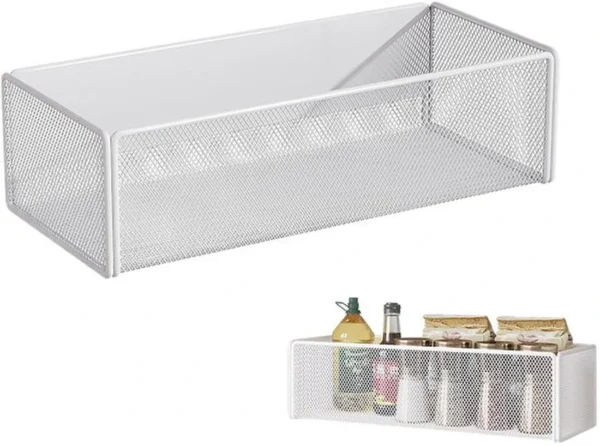 P-87213232752590-20260406101509.webp Unyqoos® Wit magnetisch kruidenrek voor efficiënte keukenorganisatie en ruimtebesparing