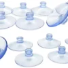 P-87213232755870-20260406120610.webp Unyqoos® Set van 20 transparante pvc-zuignappen voor diverse gladde oppervlakken