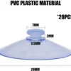 P-87213232755871-20260406120615.webp Unyqoos® Set van 20 transparante pvc-zuignappen voor diverse gladde oppervlakken