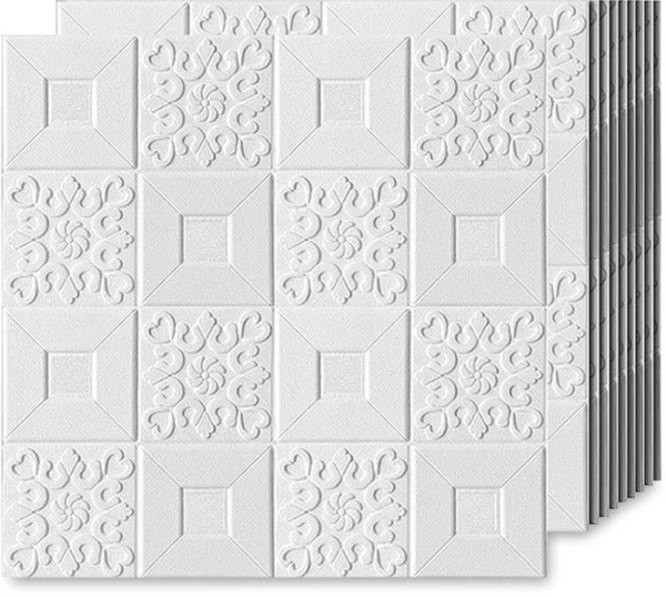 P-87213232769040-20260405113533.webp Unyqoos® Zelfklevende 3D-muurstickers in moderne steenlook voor elk interieur