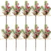 P-87213232781680-20260406092107.webp Unyqoos® Set van 10 decoratieve kunsttakken met rode bessen voor kerstdecoraties