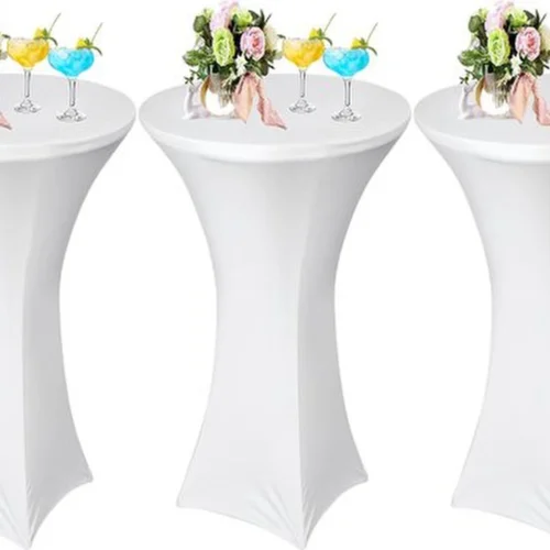 Unyqoos® Set van 3 stijlvolle stretch statafelhoezen voor evenementen en feesten