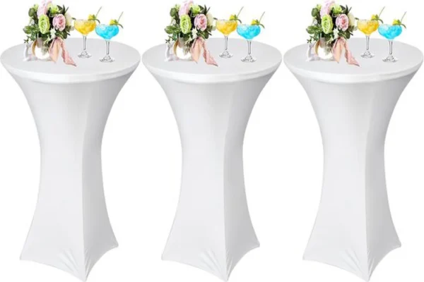 P-87213232782290-20260405183639.webp Unyqoos® Set van 3 stijlvolle stretch statafelhoezen voor evenementen en feesten
