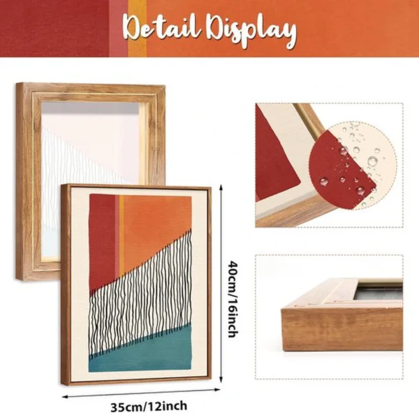 Unyqoos® Stijlvolle 3-delige kunstset in boho stijl voor woonkamer en slaapkamer