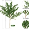 P-87213232804205-20260405140321.webp Unyqoos® Set van 6 kunstzinnige groene takken voor feestelijke decoratie
